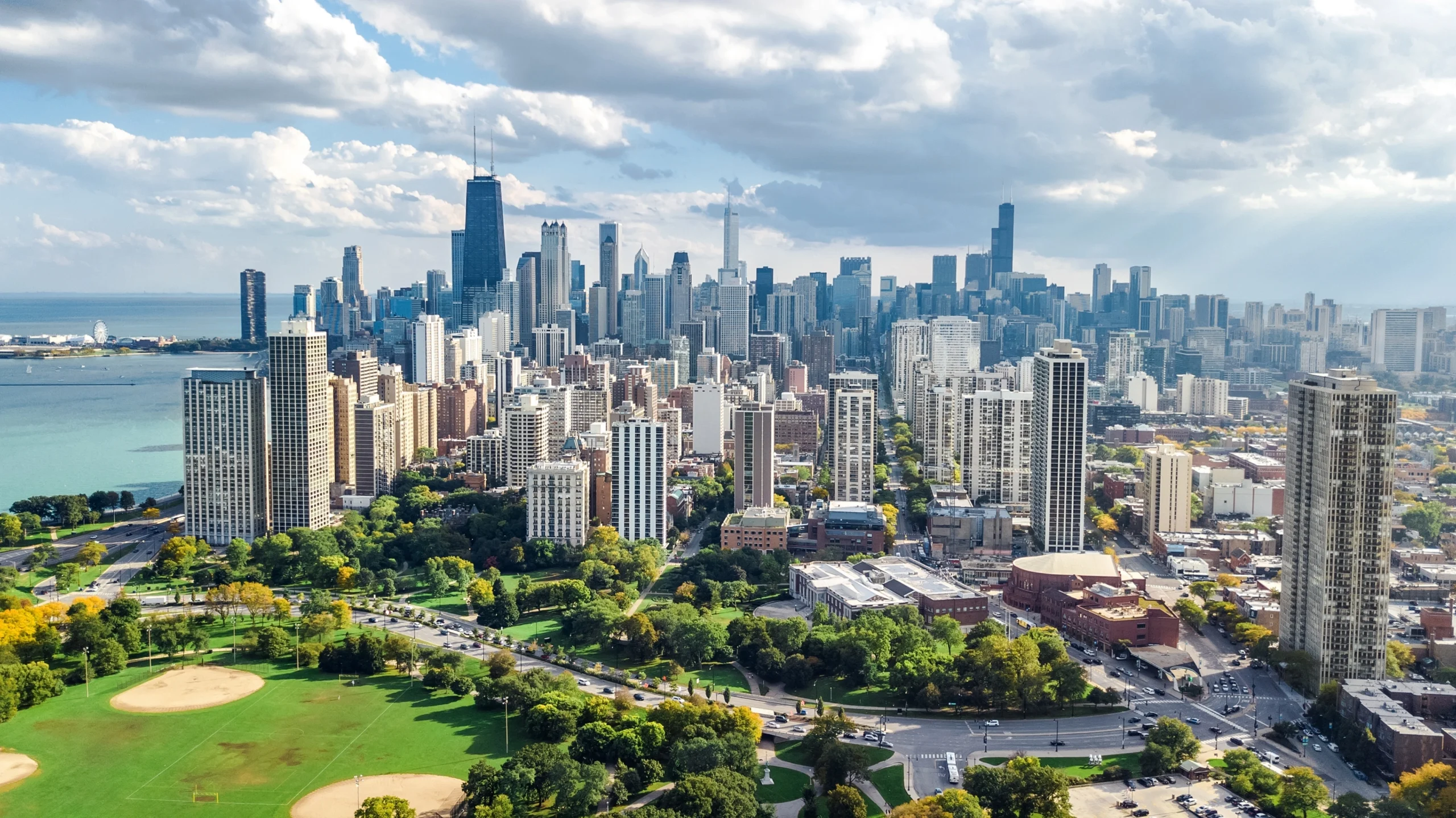 Chicago skyline from the lakefront