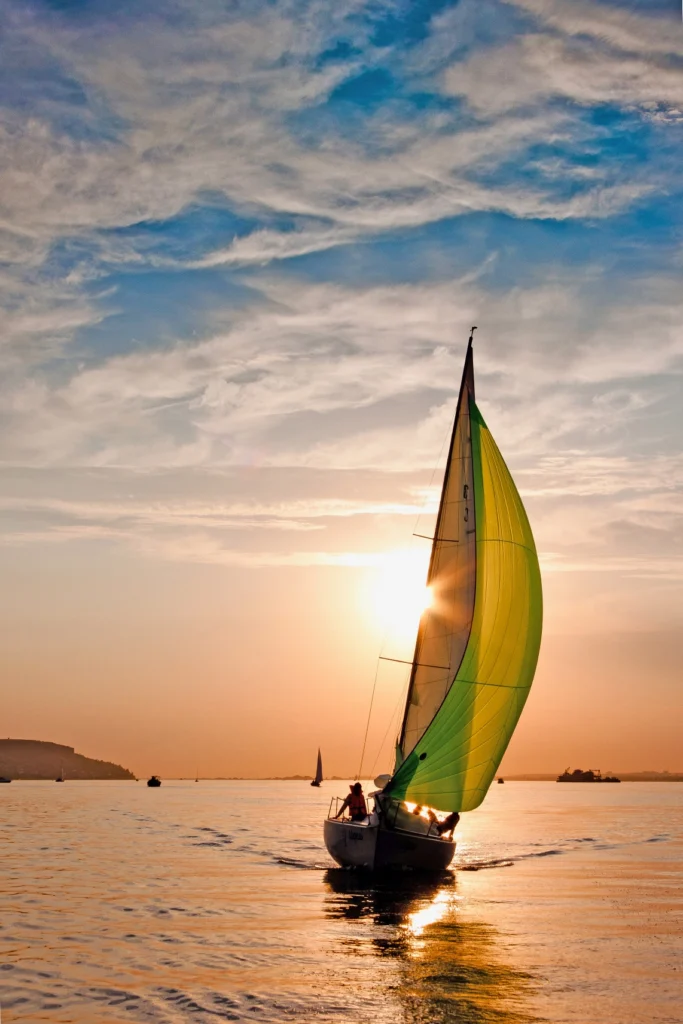 Sailboat at sunset