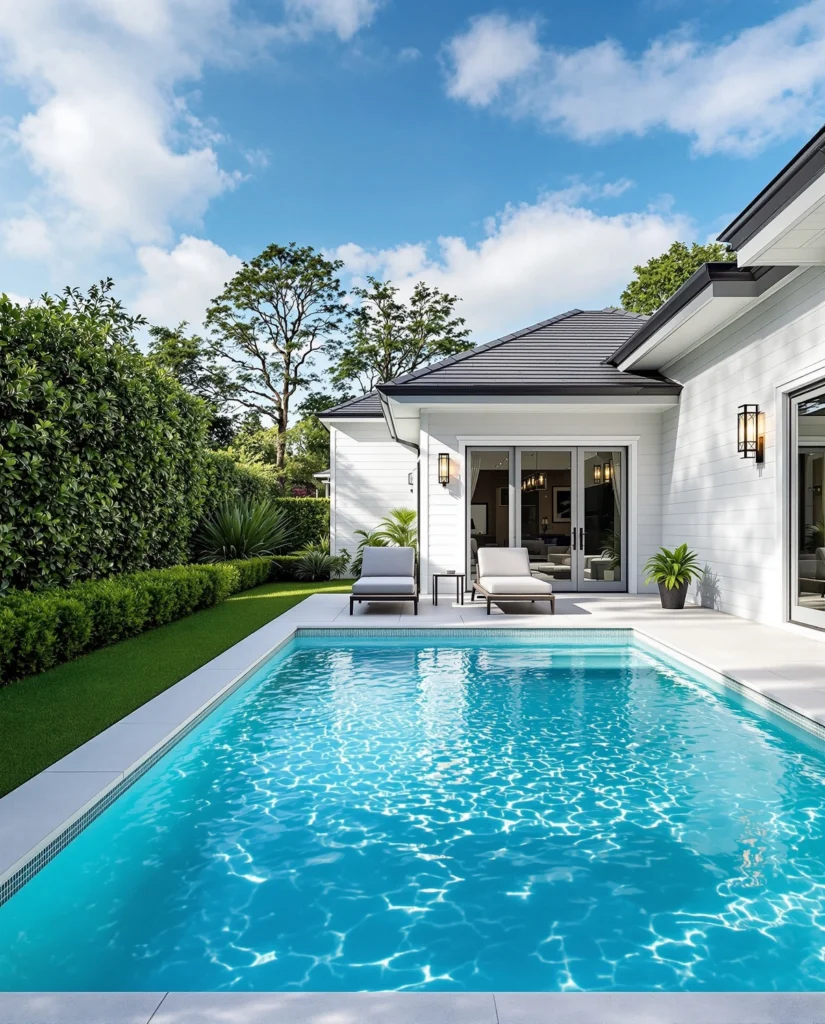 Home with a swimming pool